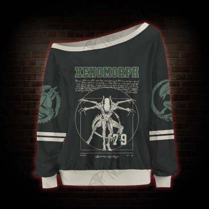 Alien Horror Off Shoulder Jersey
