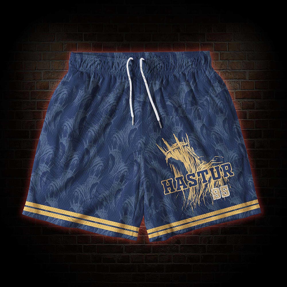 The King in Yellow Mesh Shorts