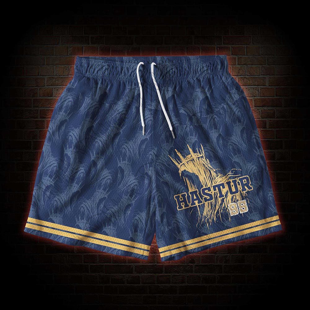 The King in Yellow Mesh Shorts