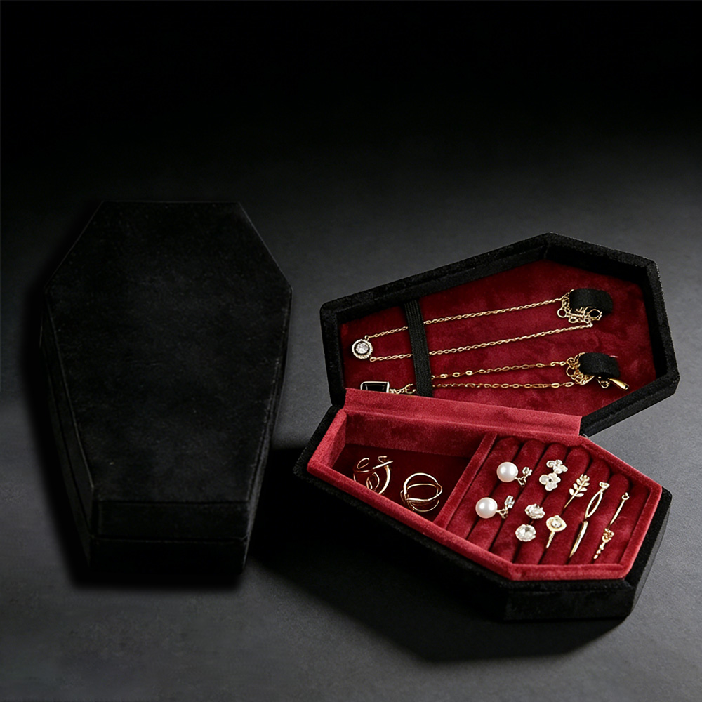 Coffin-shaped Jewelry Box