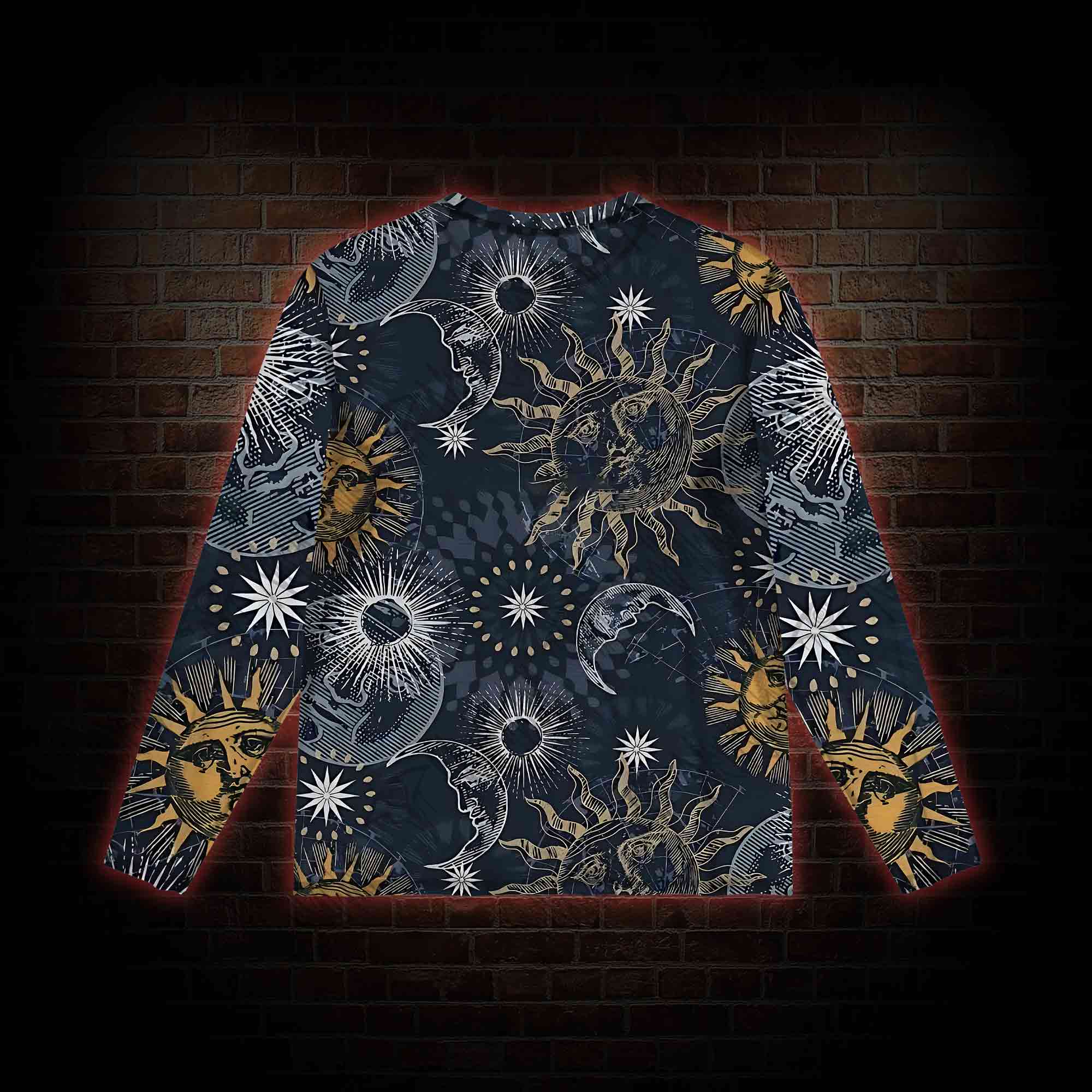 Astrology Mesh Long Sleeve Top