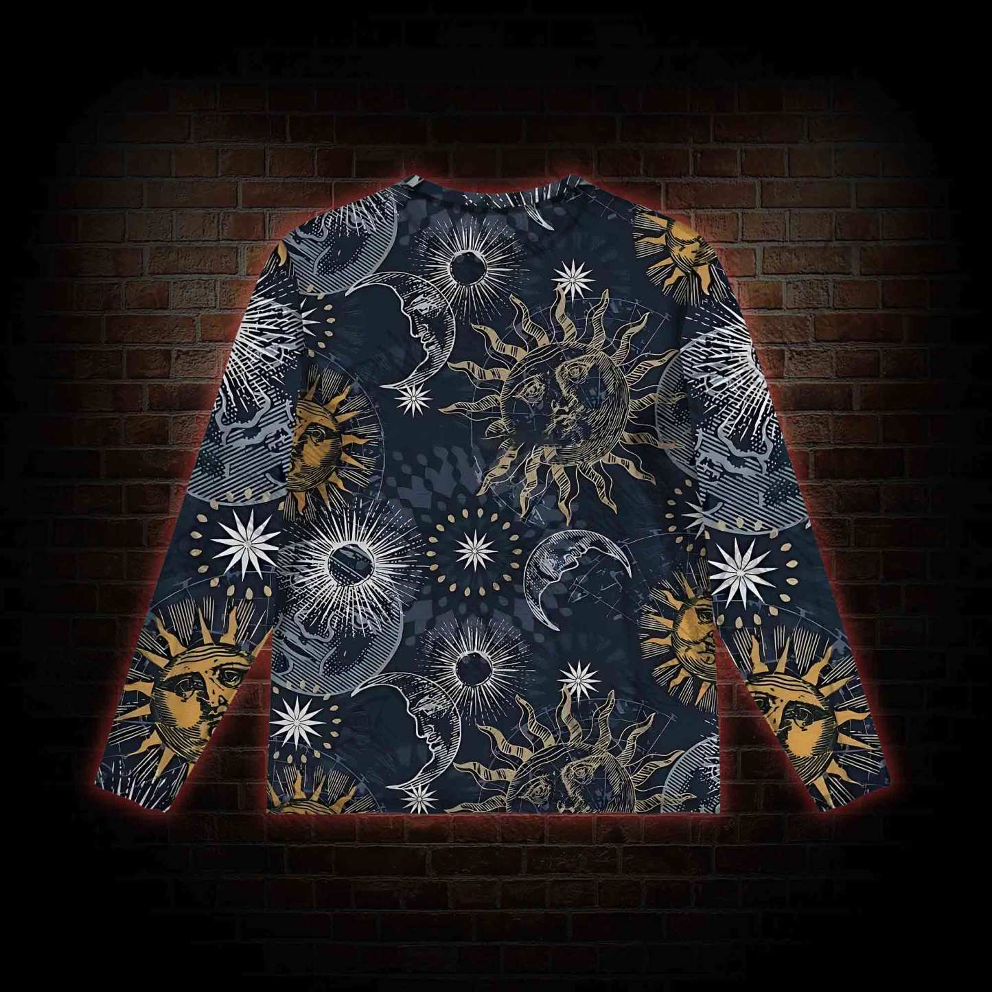 Astrology Mesh Long Sleeve Top