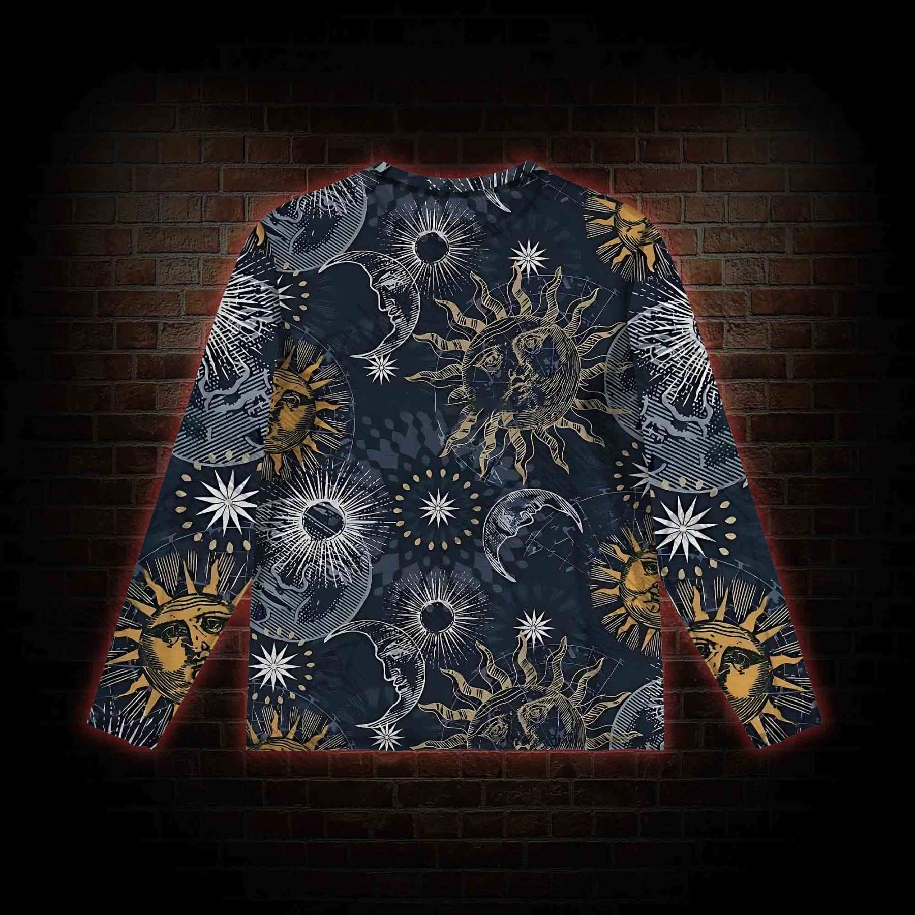 Astrology Mesh Long Sleeve Top