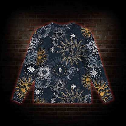 Astrology Mesh Long Sleeve Top