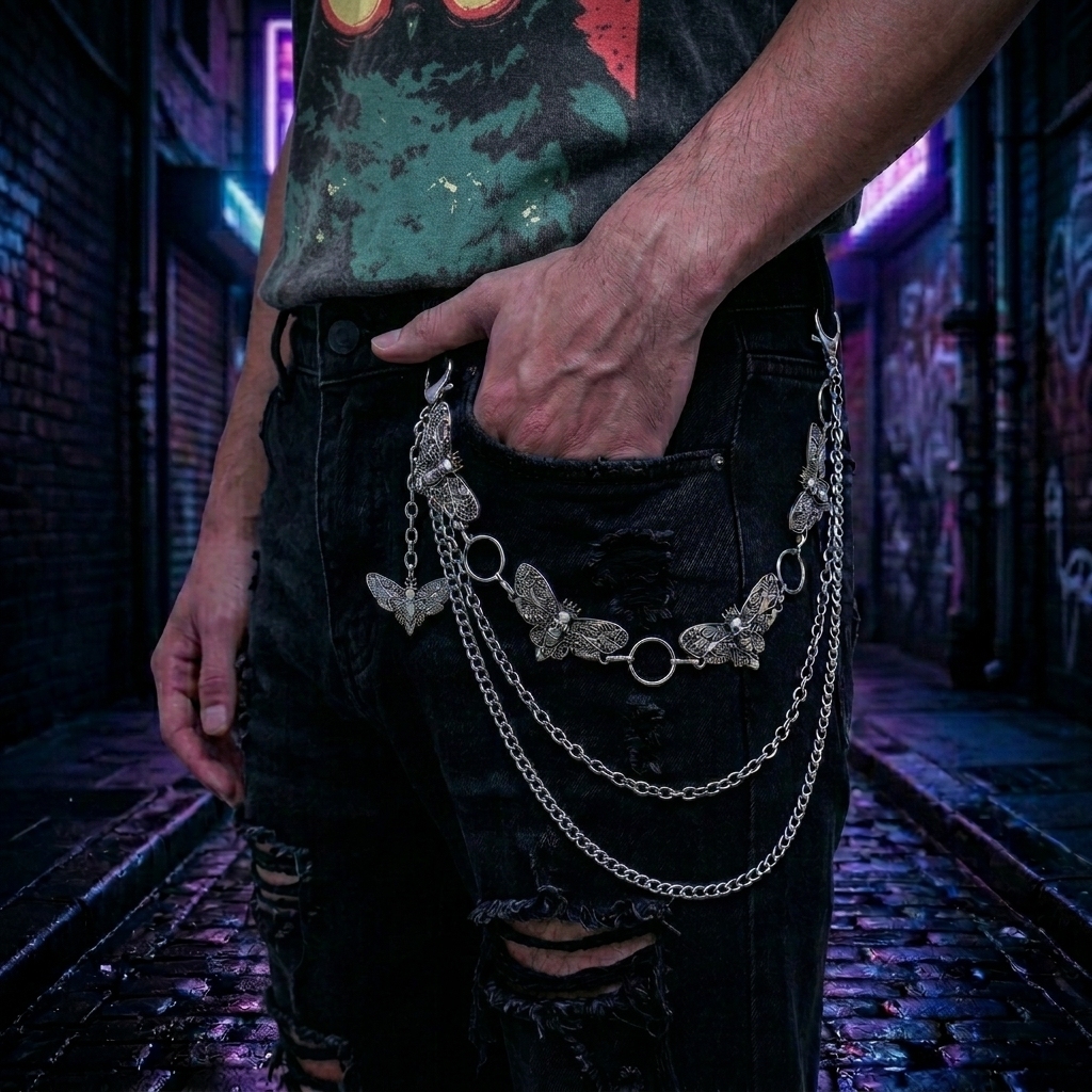 Skull & Butterfly Thigh Harness