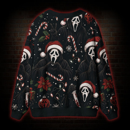 Scream for Christmas Cardigan Sweater