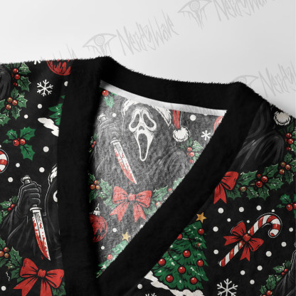 Screammas is Coming Cardigan Sweater