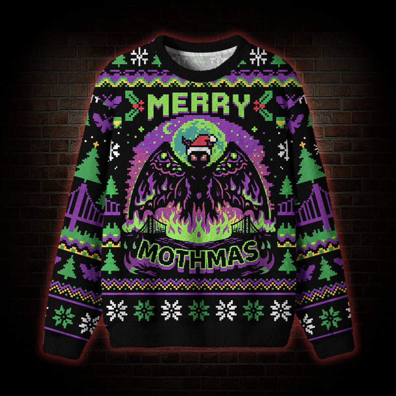 Merry Mothmas Christmas Ugly Sweatshirts