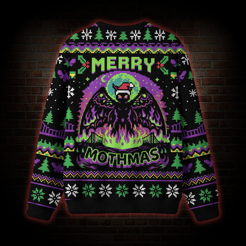 Merry Mothmas Christmas Ugly Sweatshirts