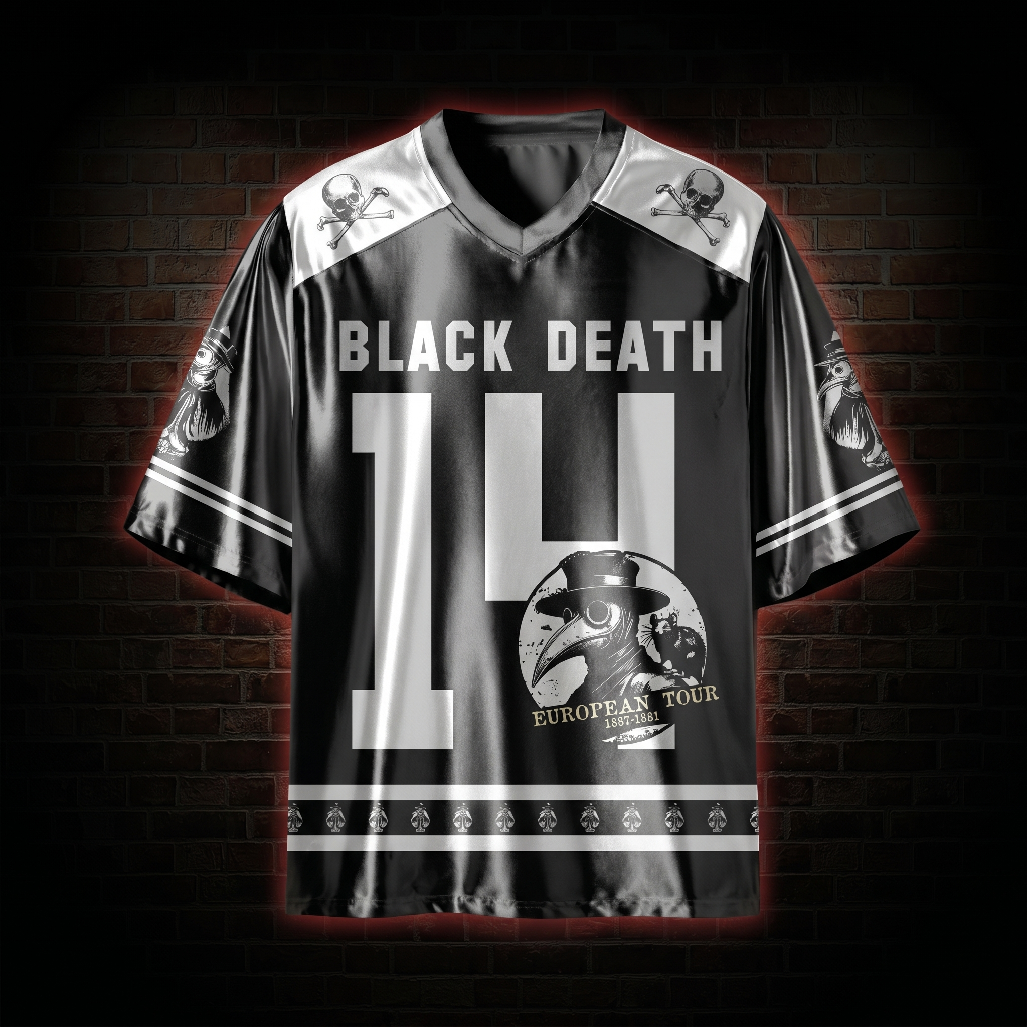 Black Death European Tour Shiny Oversized Jersey