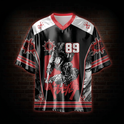 Black Swordsman Shiny Oversized Jersey