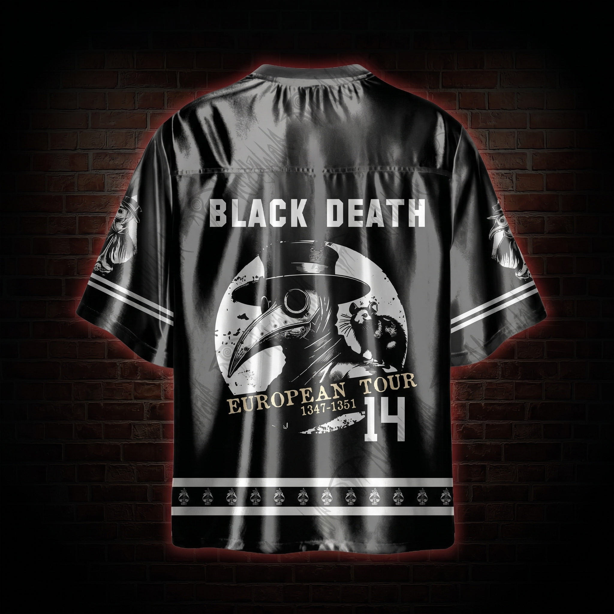 Black Death European Tour Shiny Oversized Jersey