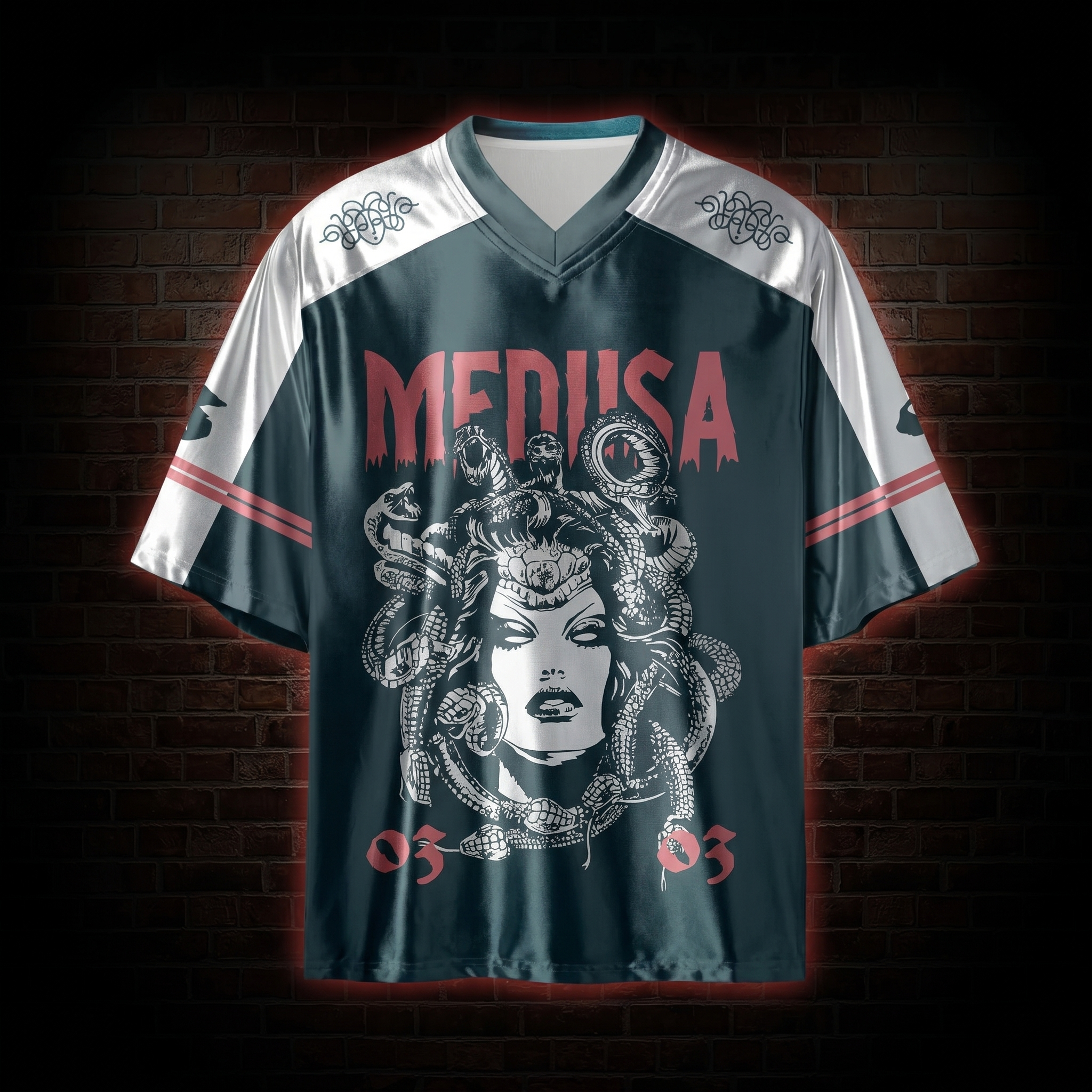 Medusa Shiny Oversized Jersey