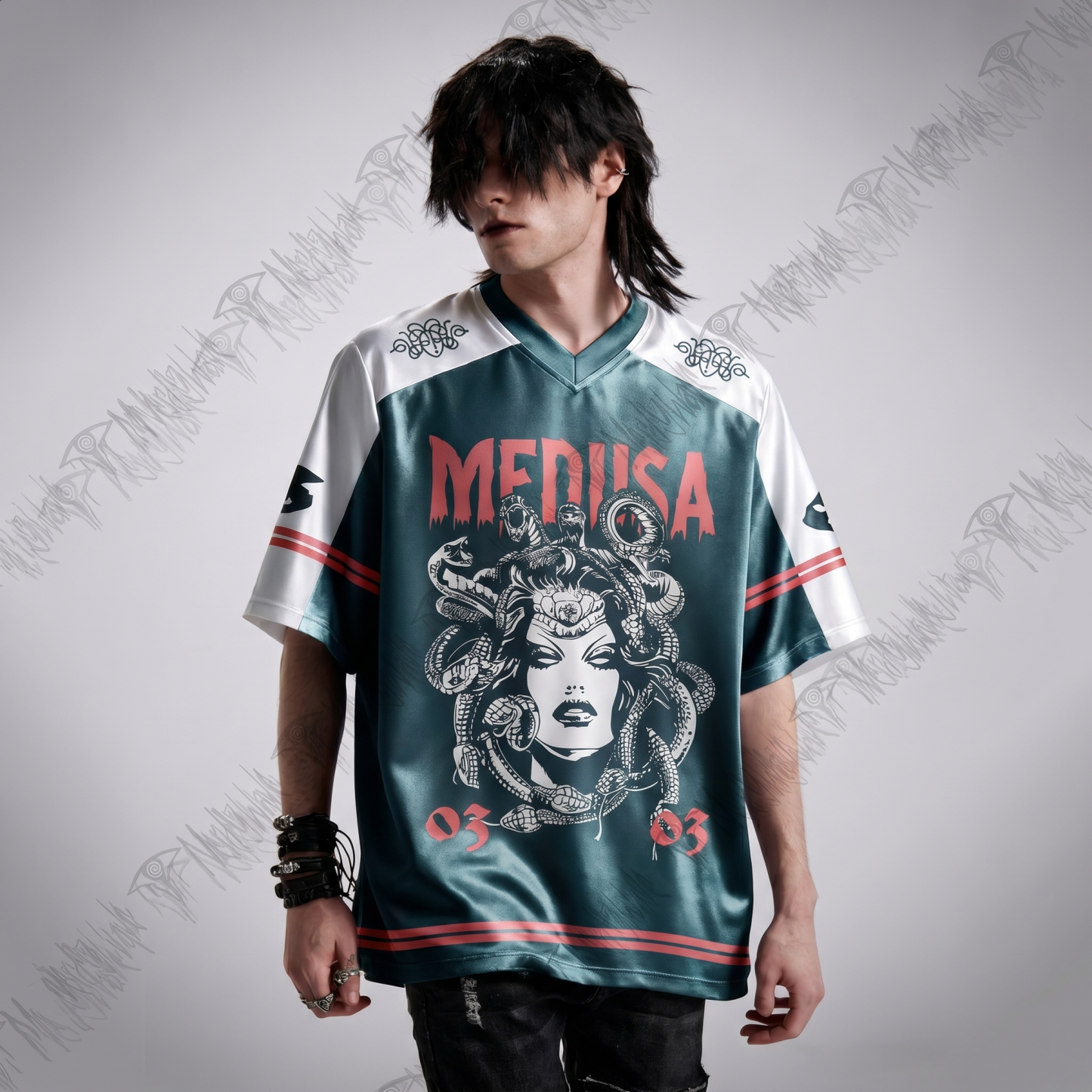 Medusa Shiny Oversized Jersey