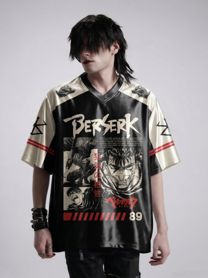 Struggle Contend Wriggle Shiny Oversized Jersey