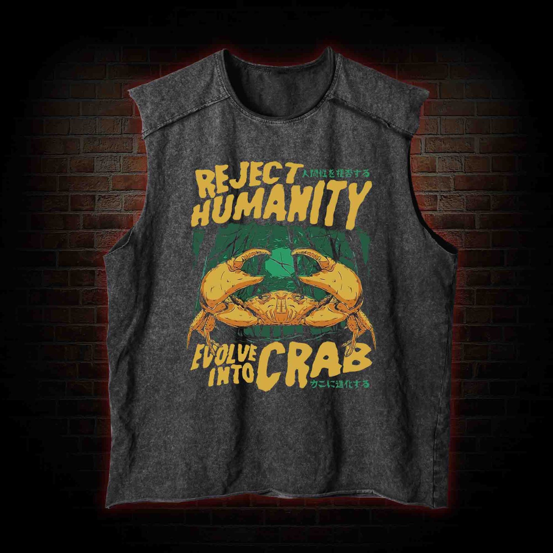 Reject Humanity Crab Washed Tank Top