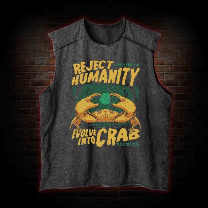 Reject Humanity Crab Washed Tank Top