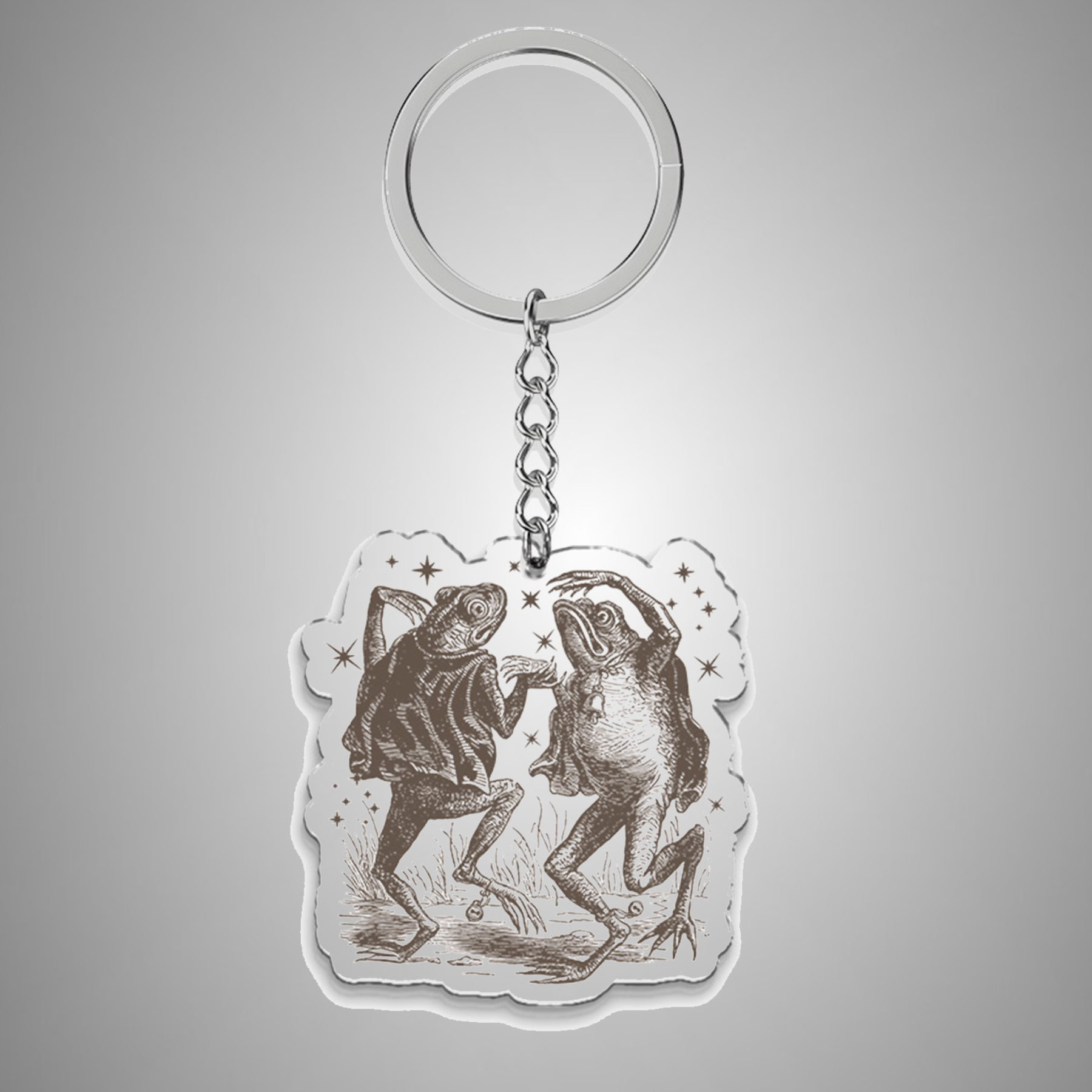 Dancing Frogs 1pc Keychain