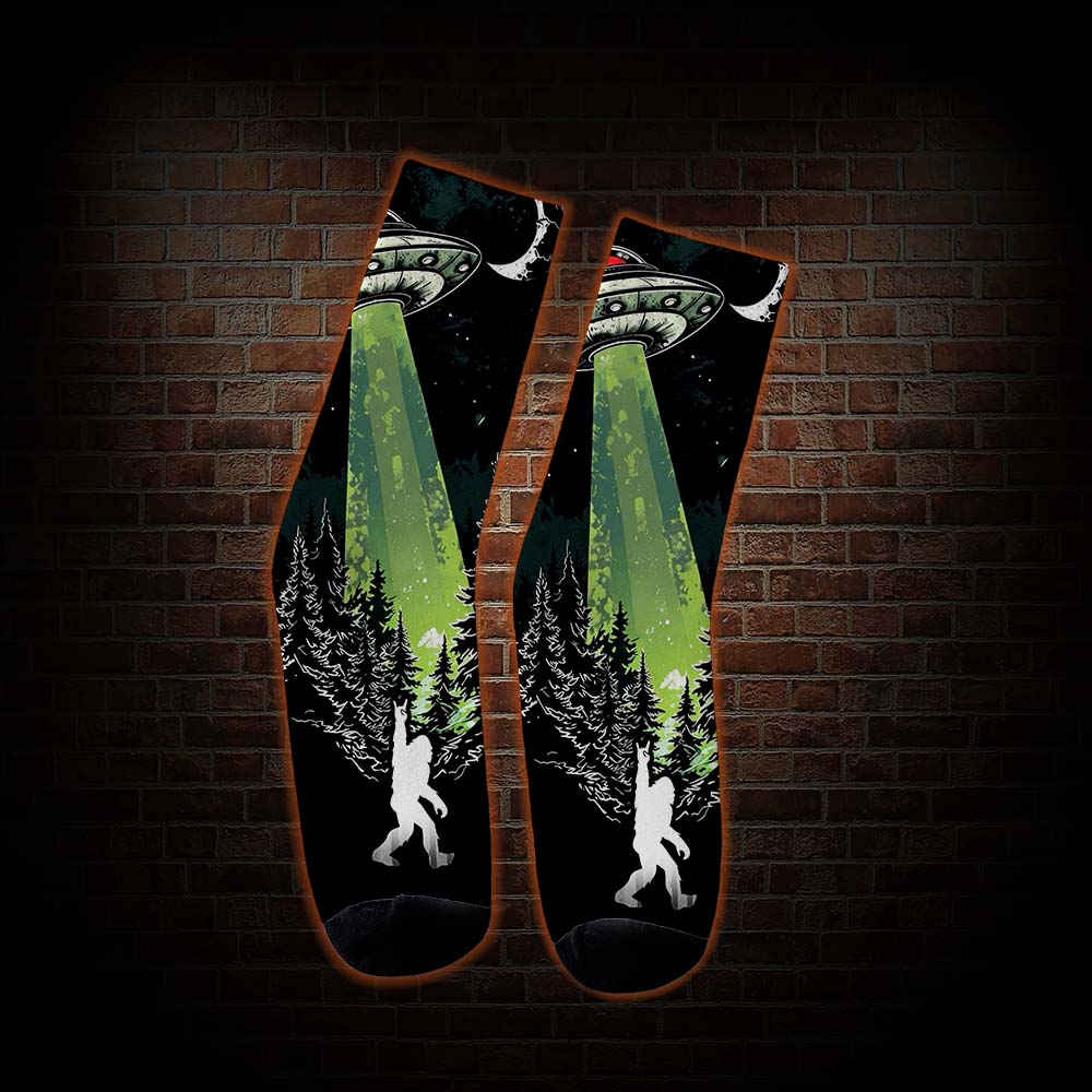 Bigfoot and UFO Socks