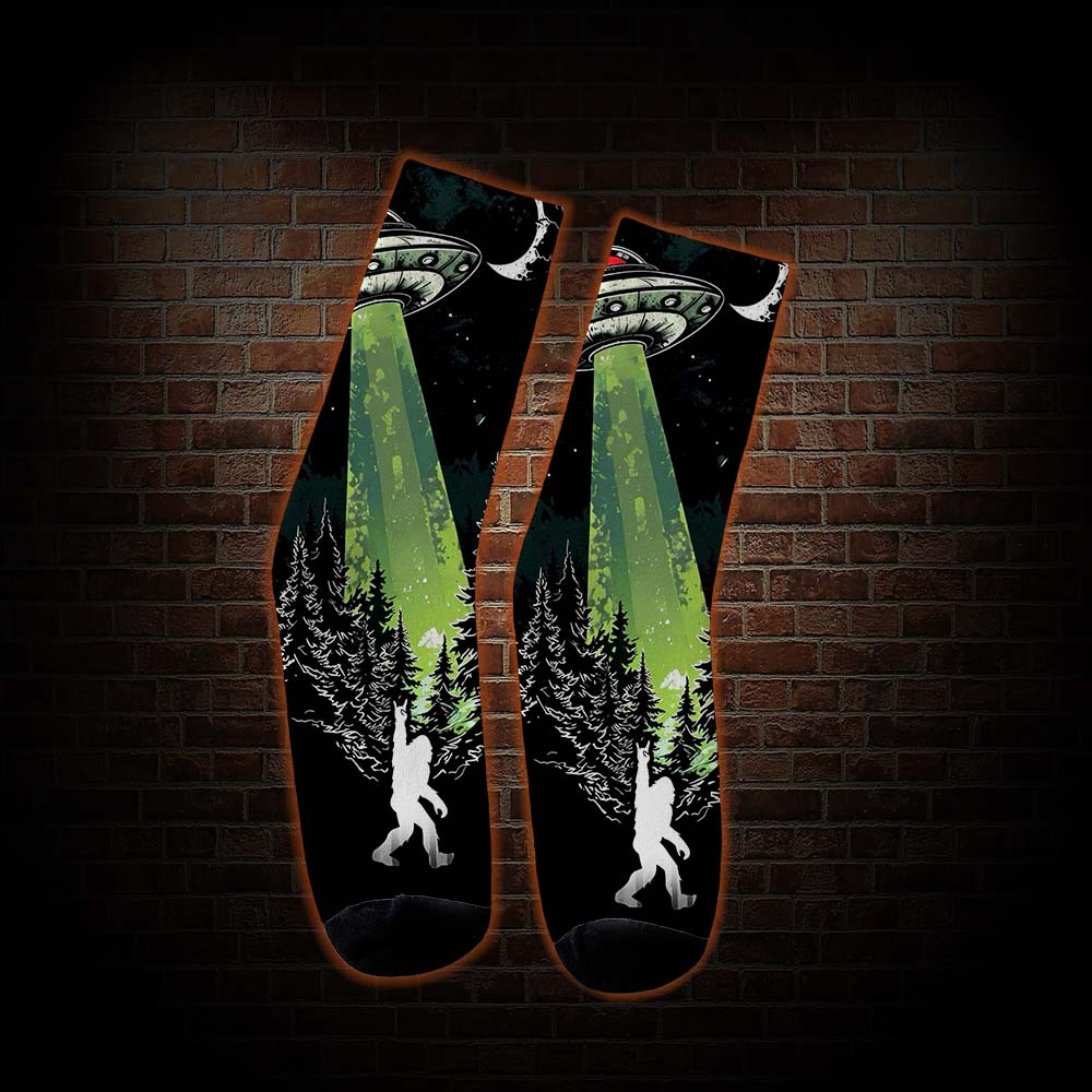 Bigfoot and UFO Socks