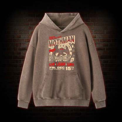 Mothman Live Laugh Lurk Washed Hoodie