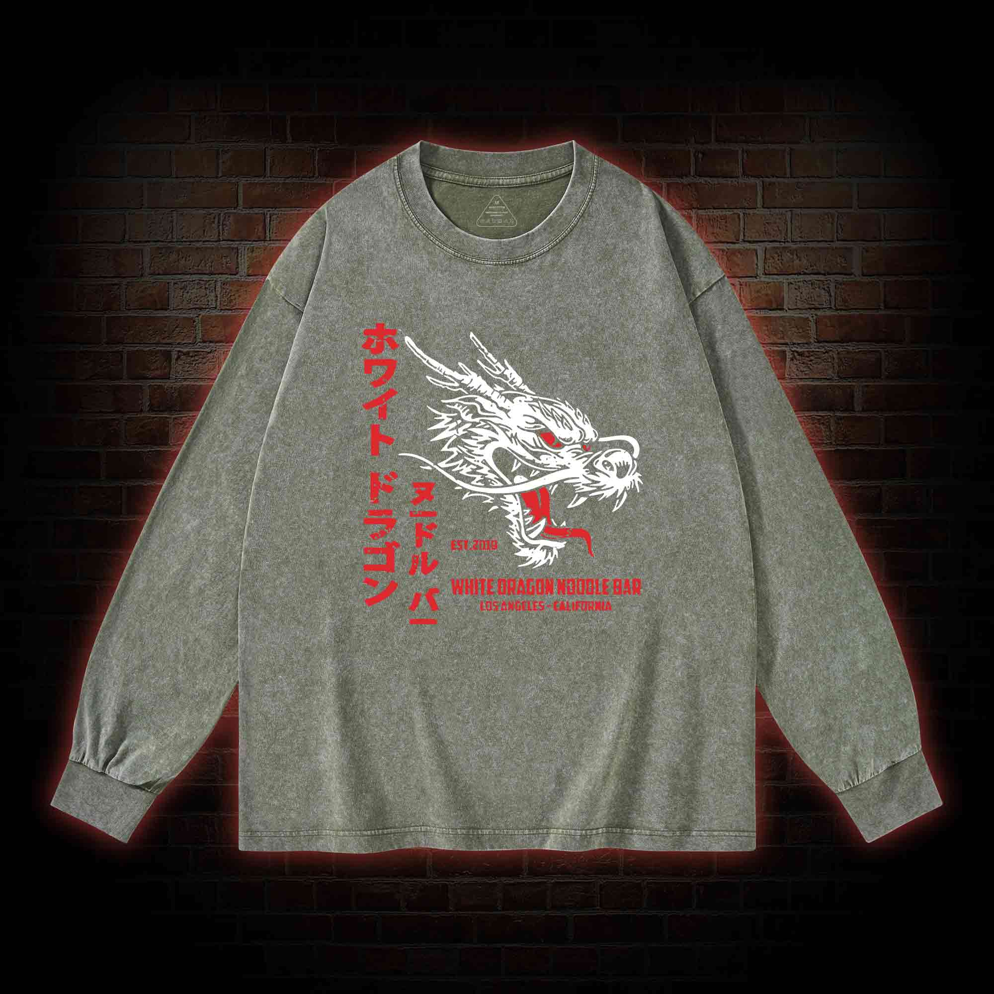 The Noodle Bar Washed Long-Sleeve T-shirt