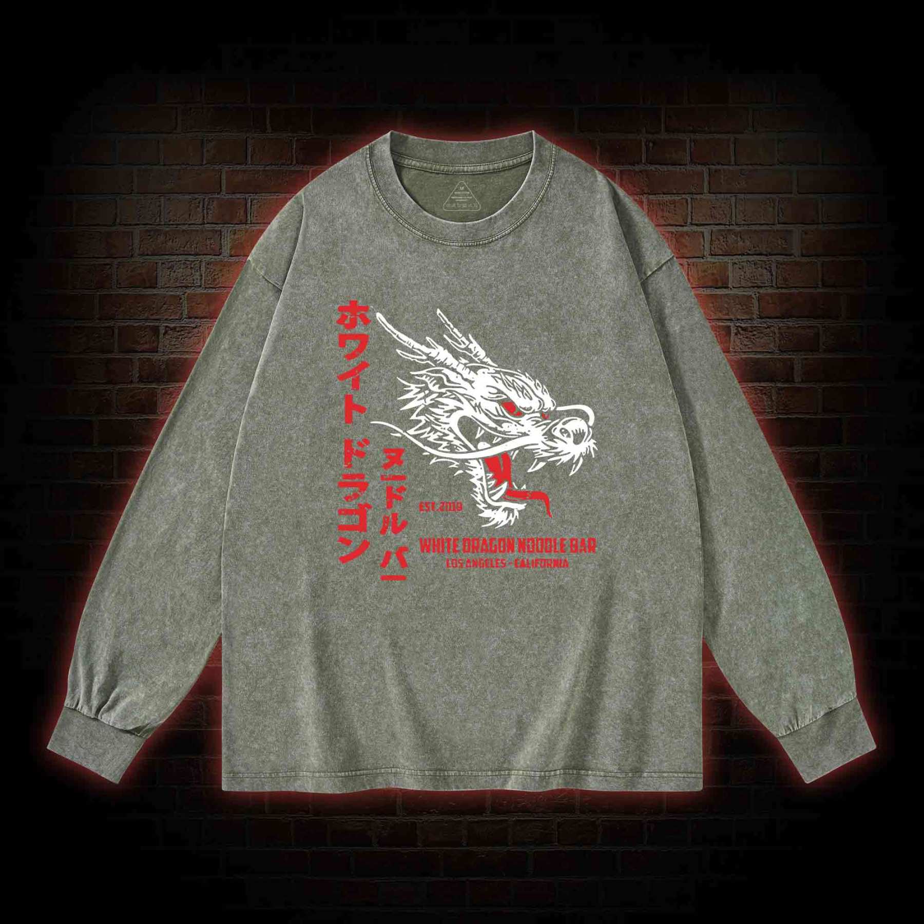 The Noodle Bar Washed Long-Sleeve T-shirt