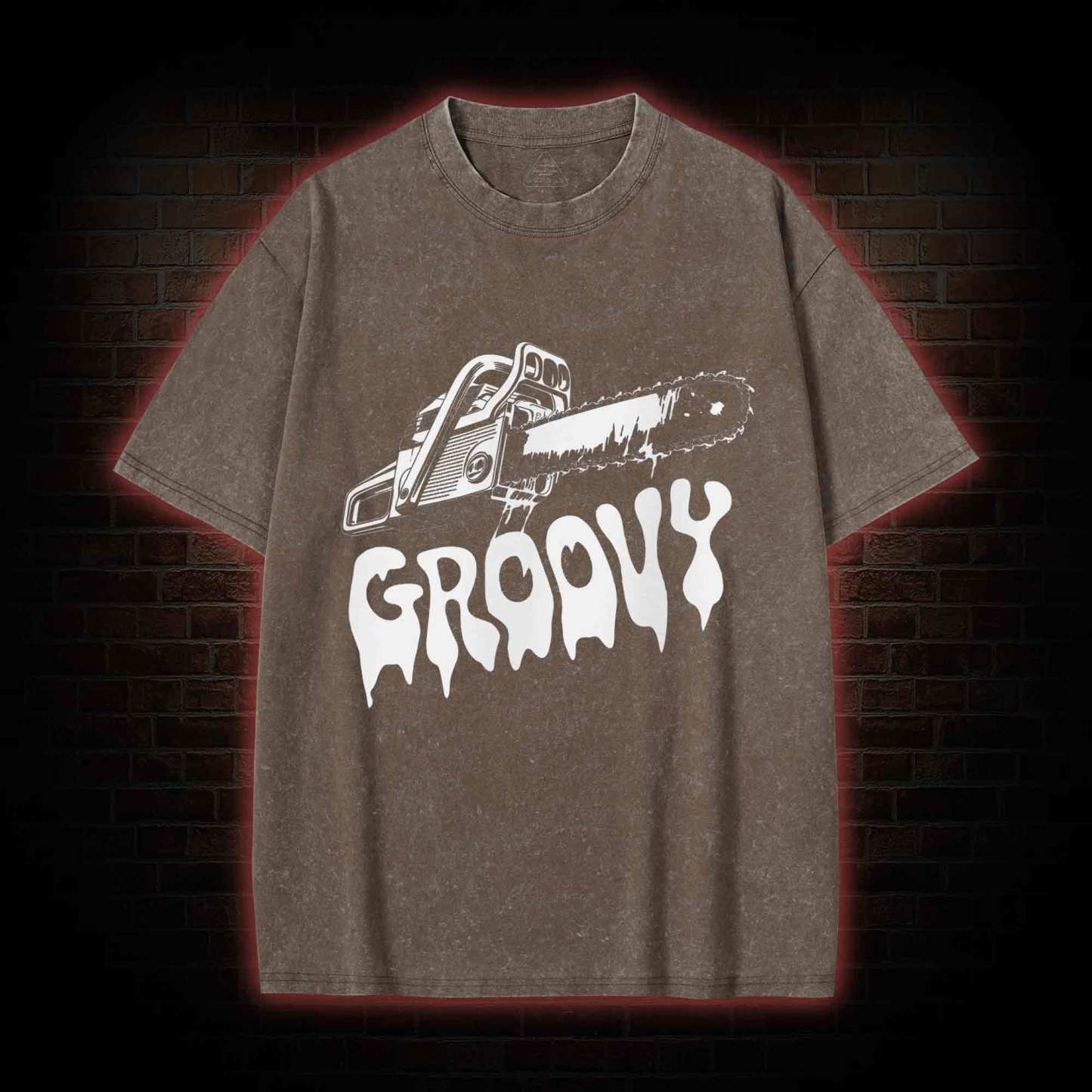 Groovy Chainsaw Washed T-shirt