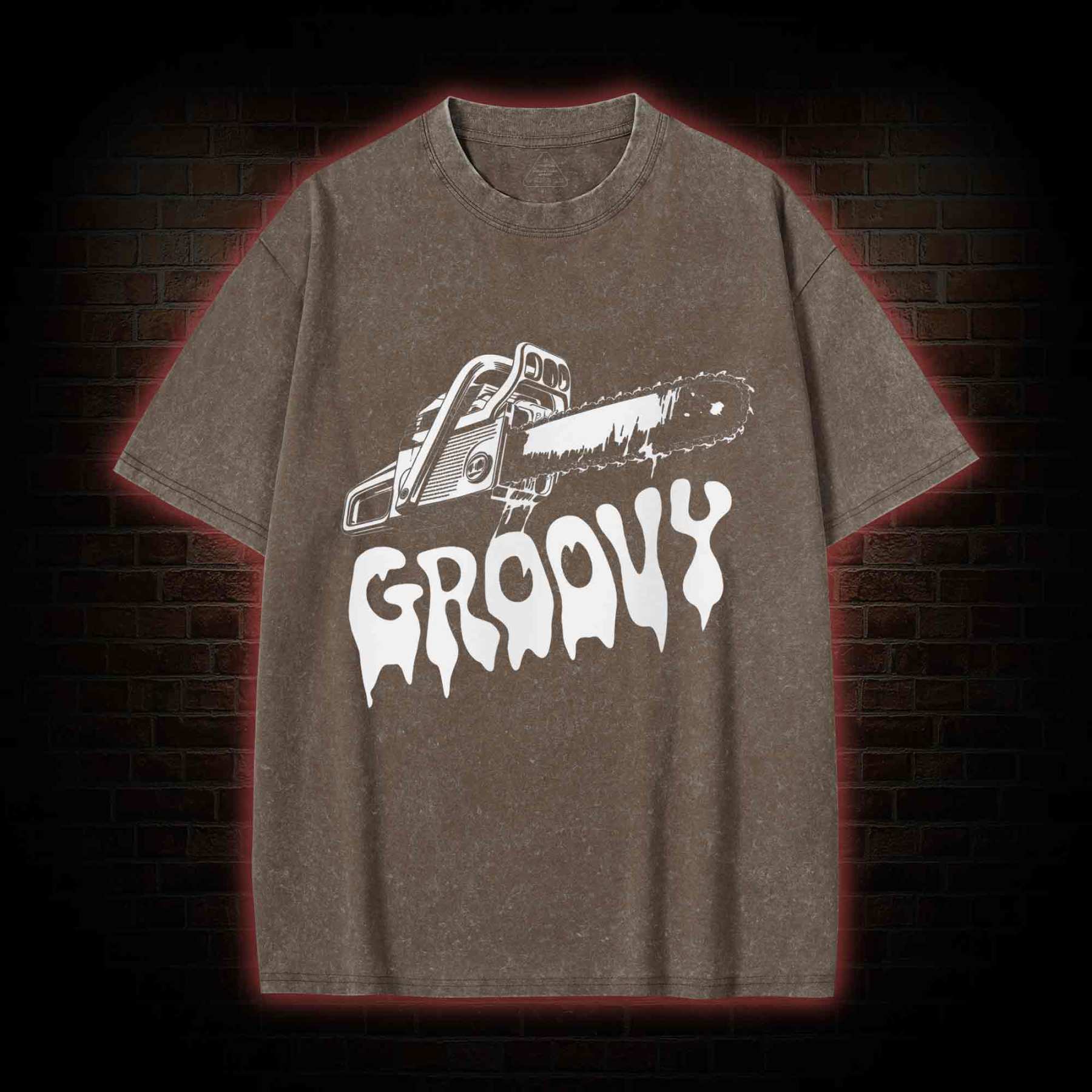 Groovy Chainsaw Washed T-shirt
