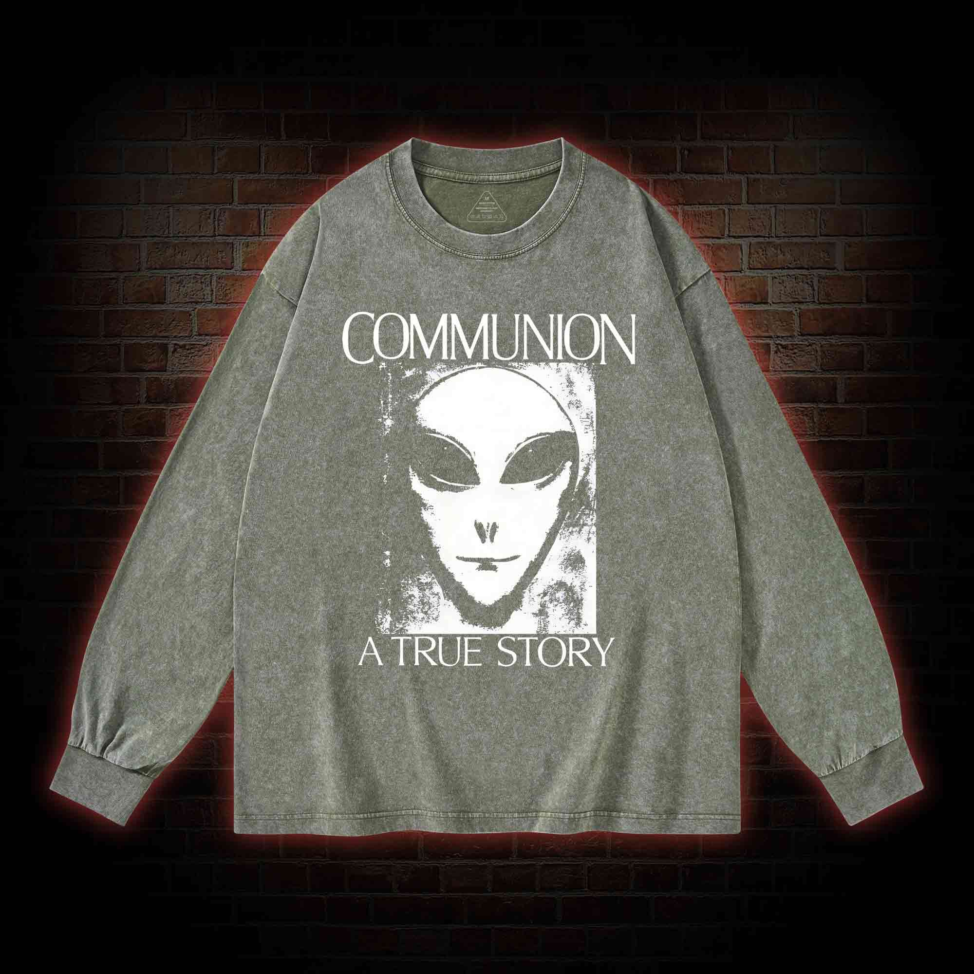 Communion a True Story Washed Long-Sleeve T-shirt