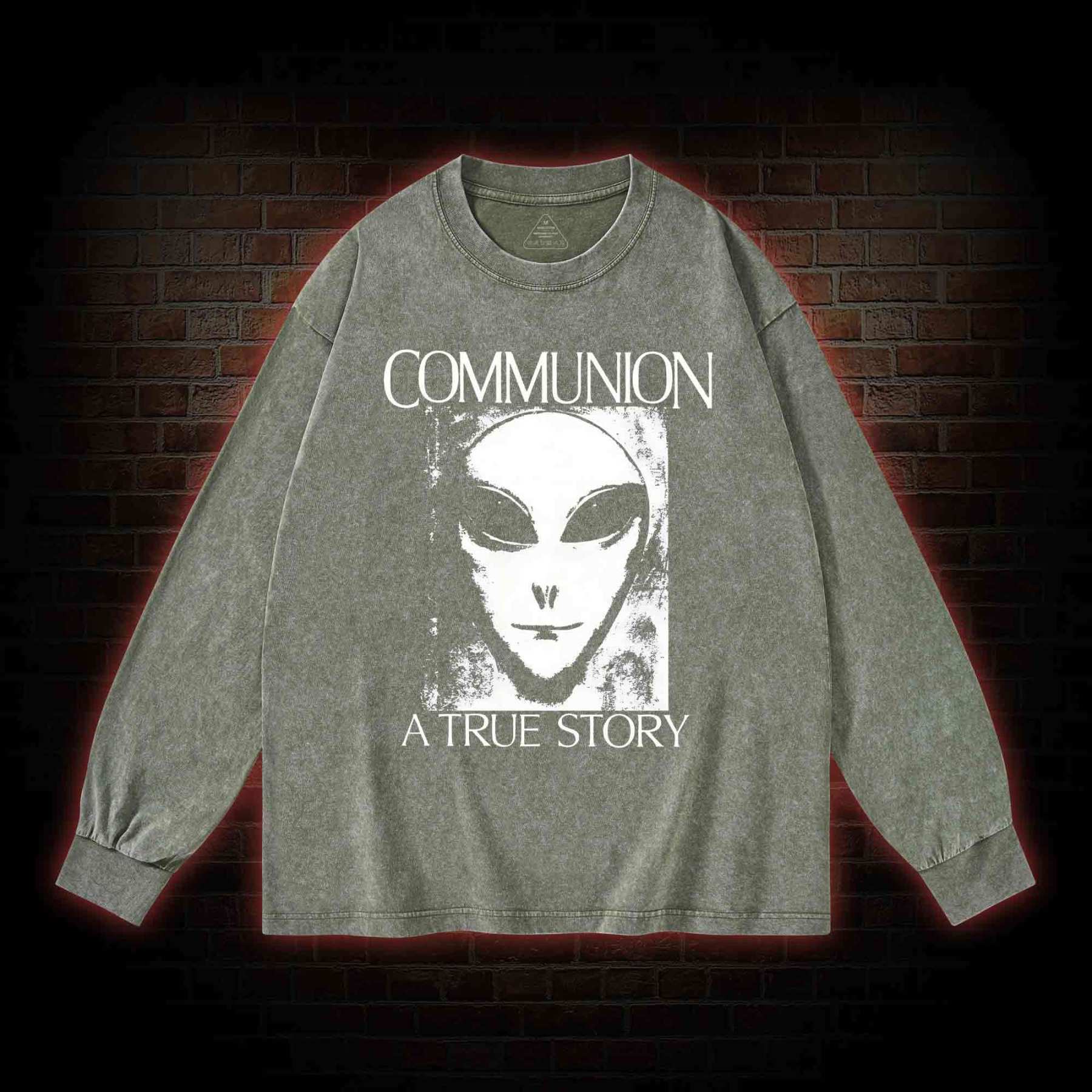 Communion a True Story Washed Long-Sleeve T-shirt