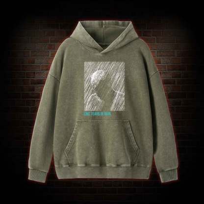 Like Tears In Rain Washed Hoodie