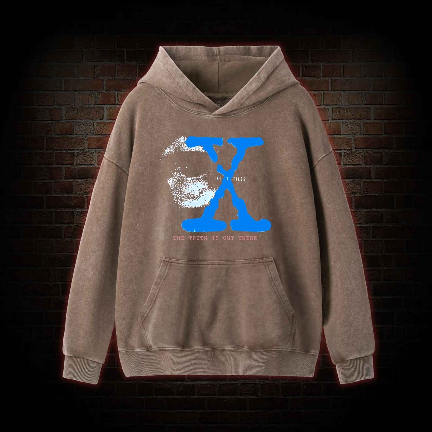 Retro The Truth is Out There Washed Hoodie