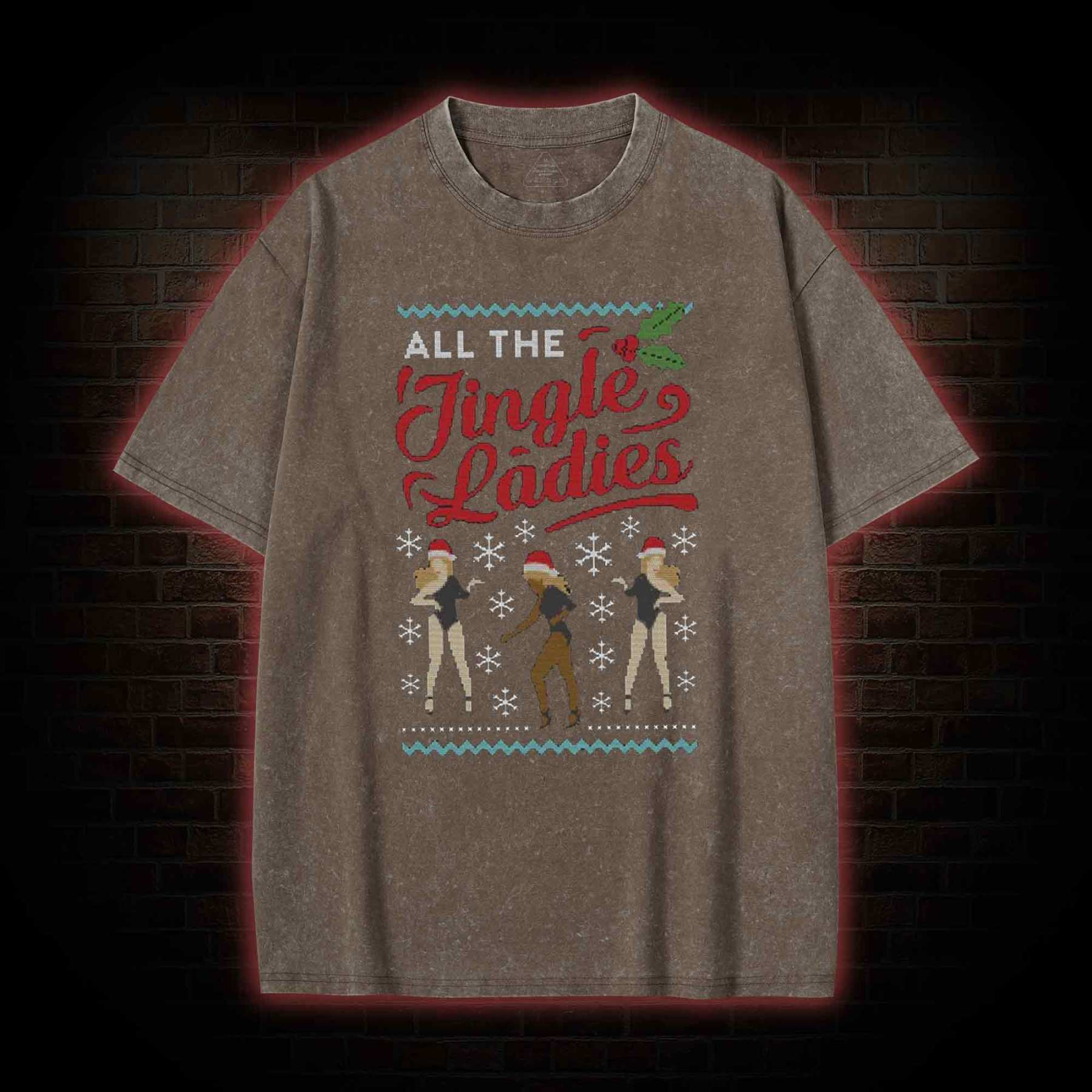 All The Jungle Ladies Washed T-shirt