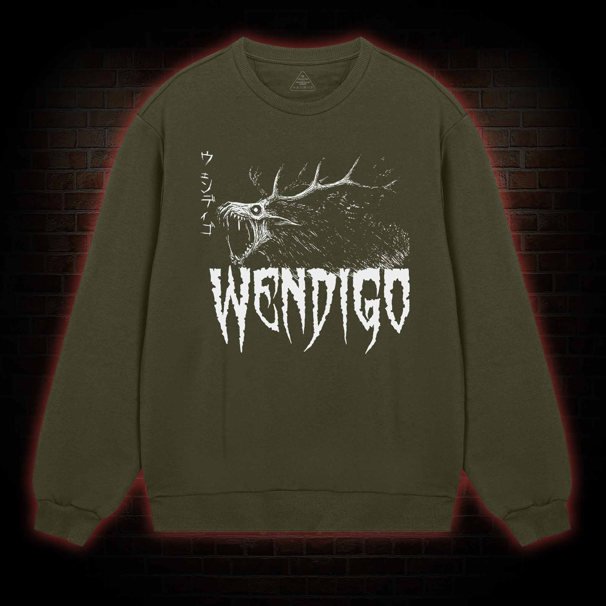 Wendigo Scary Monster Sweatshirt