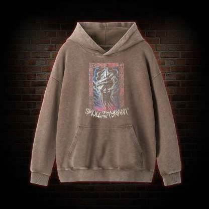 Dragon Skull Washed Hoodie