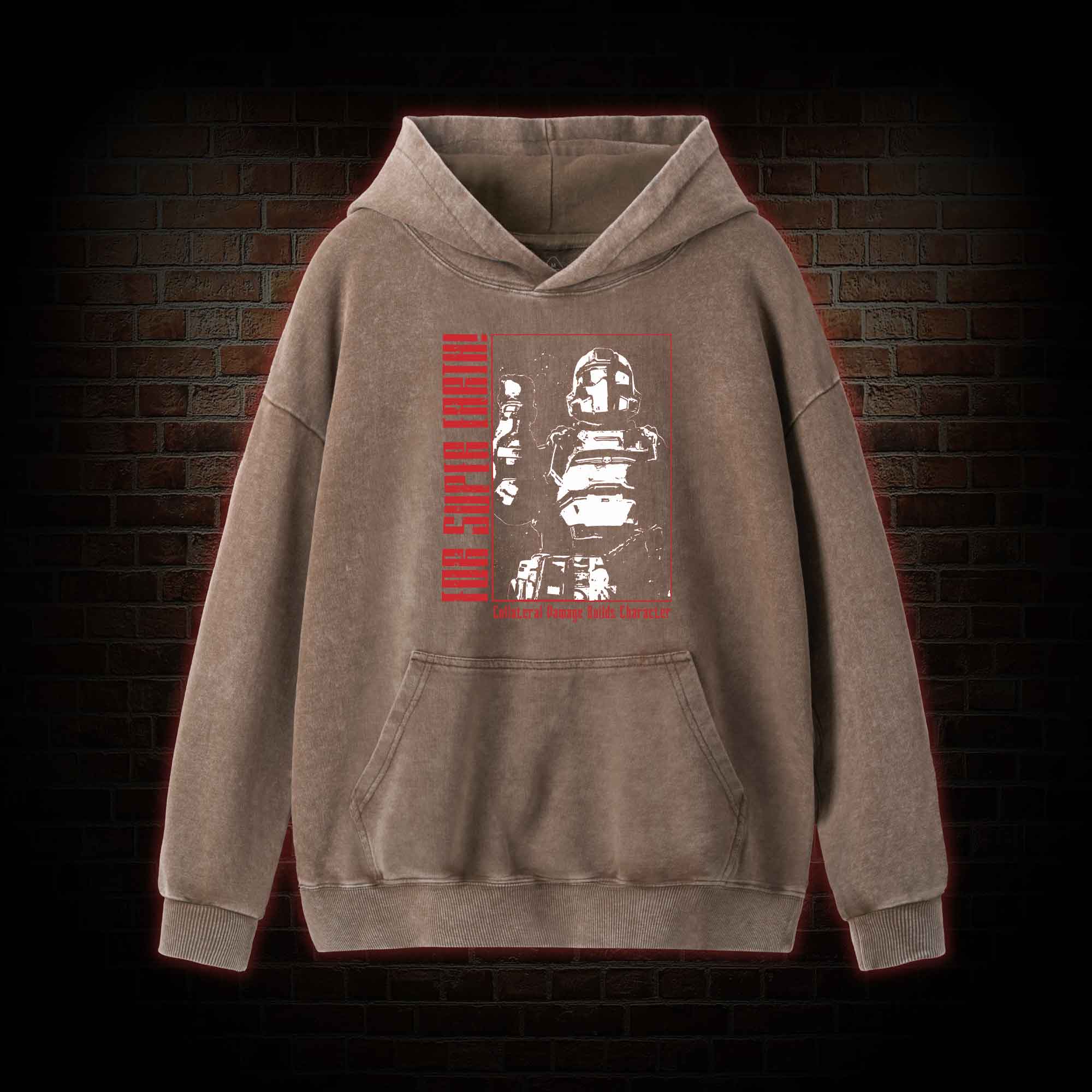 Tactical Star Soldier Washed Hoodie