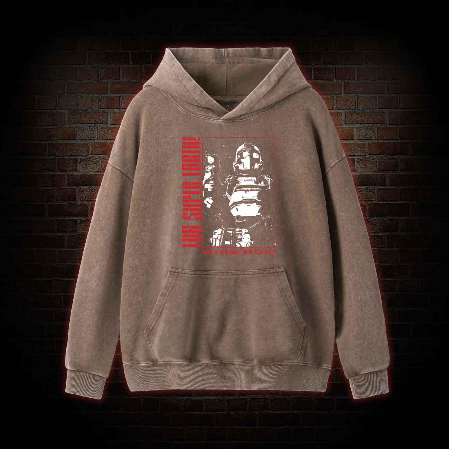 Tactical Star Soldier Washed Hoodie