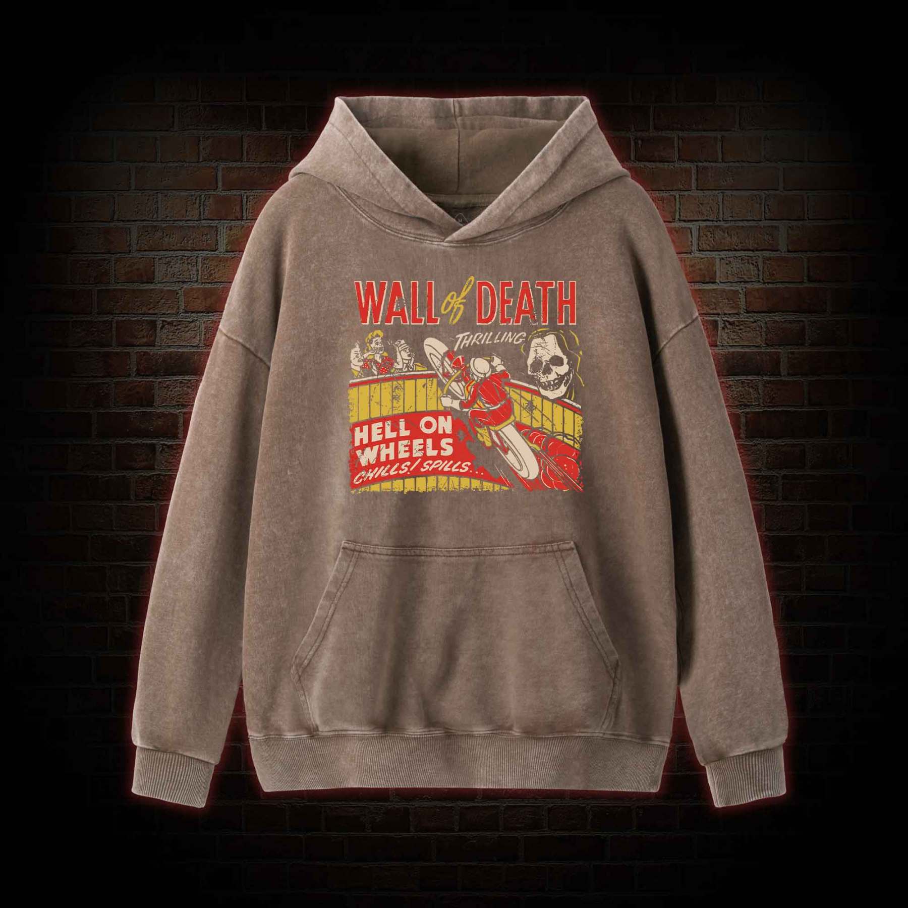 Wall of Death Washed Hoodie