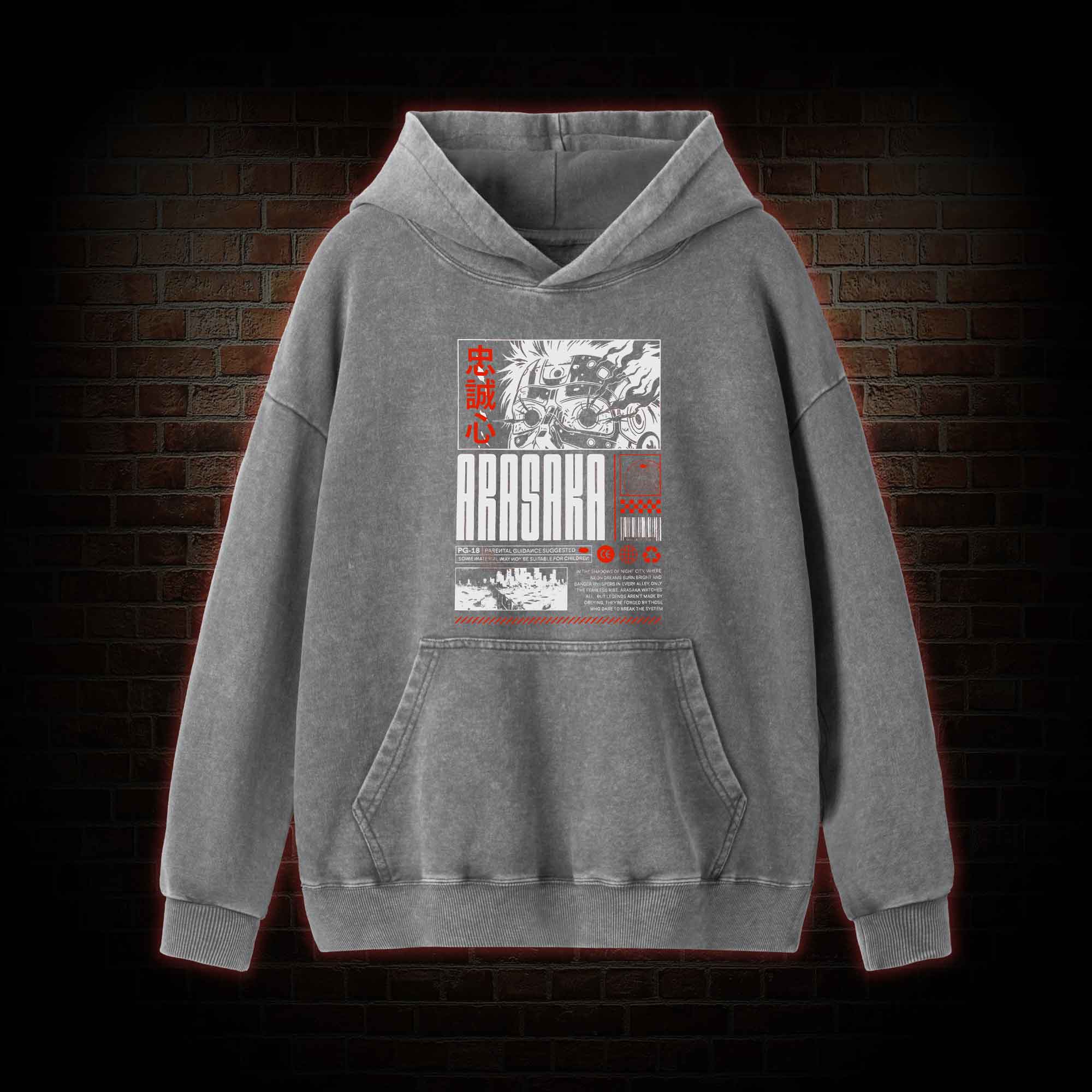 Samurai Washed Hoodie