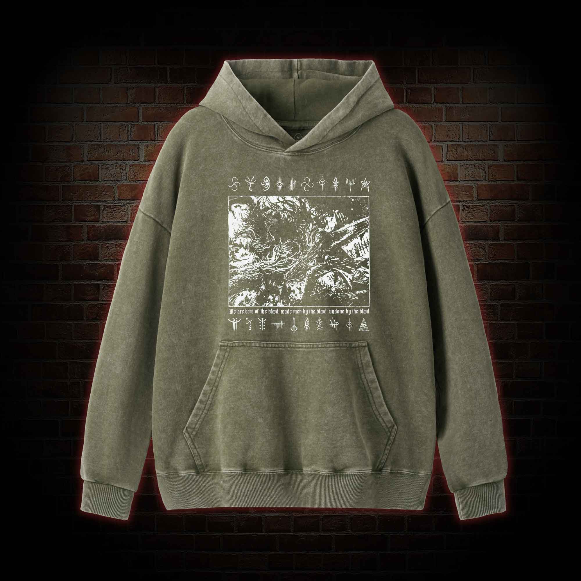 We are Born of the Blood Washed Hoodie