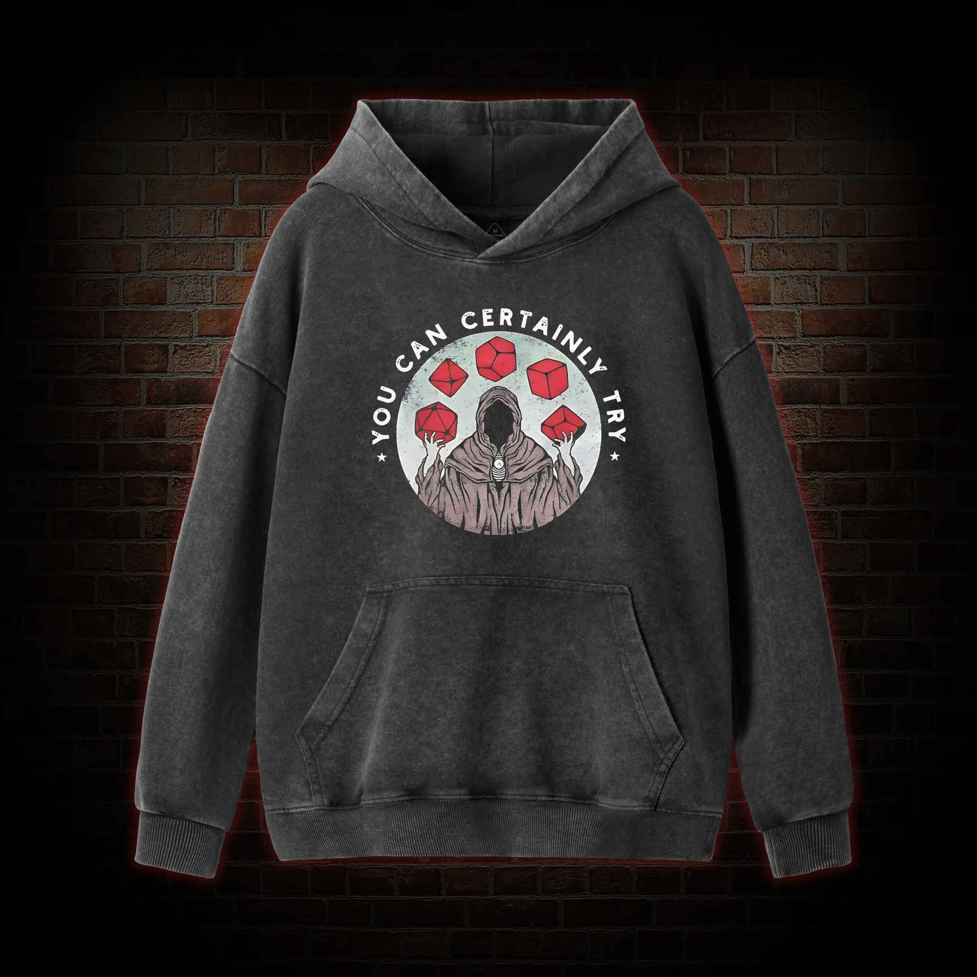 You Can Certainly Try Washed Hoodie