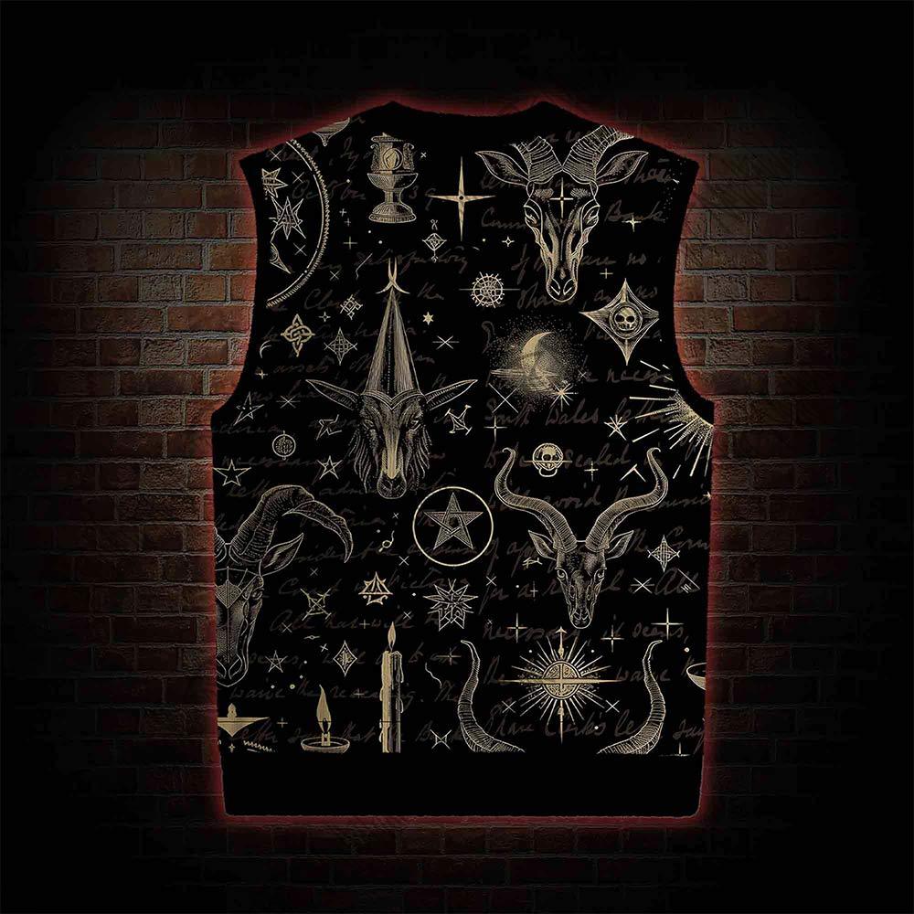Baphomet Sweatershirt Vest