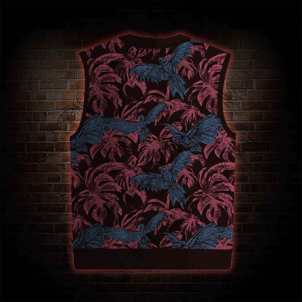 Crows Fly among the Palm Trees Sweatershirt Vest