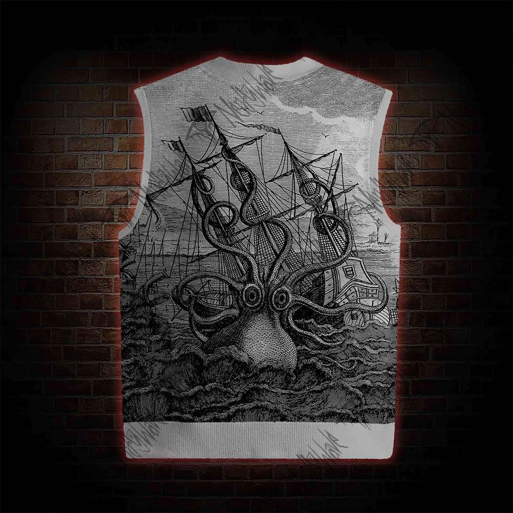 Giant Octopus Sweatershirt Vest