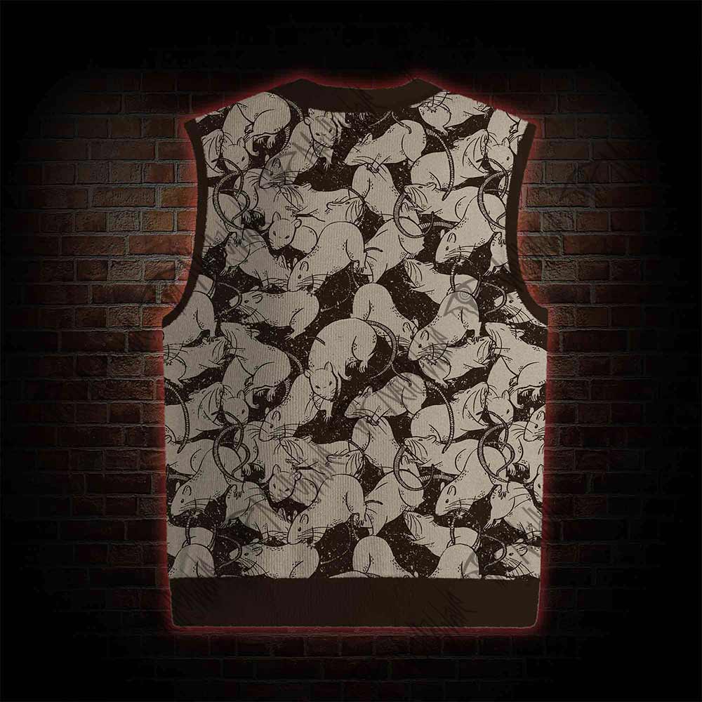 Black Death Sweatershirt Vest