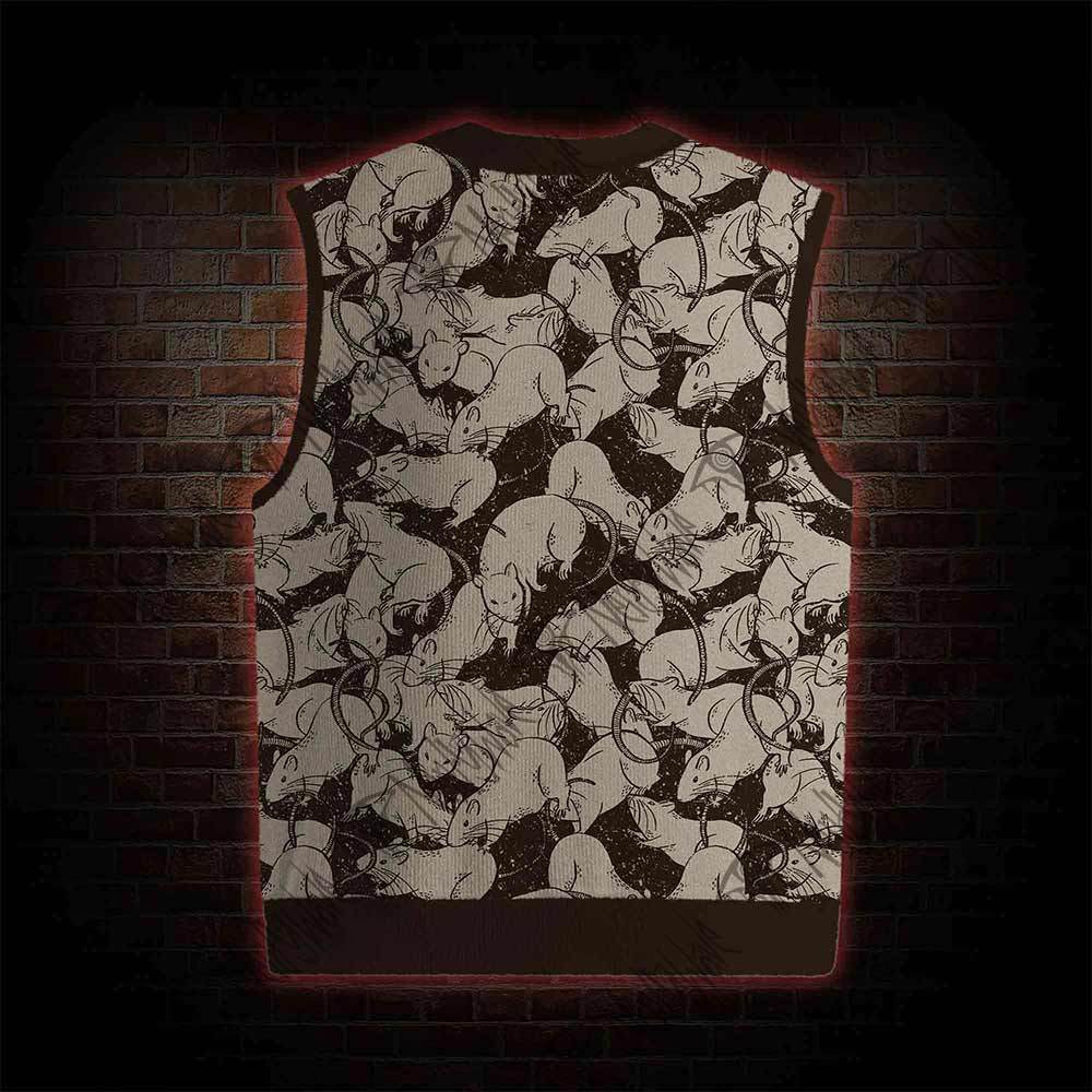 Black Death Sweatershirt Vest