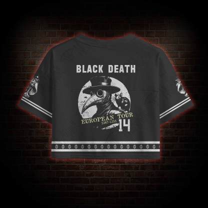Black Death European Tour Crop Sports Jersey