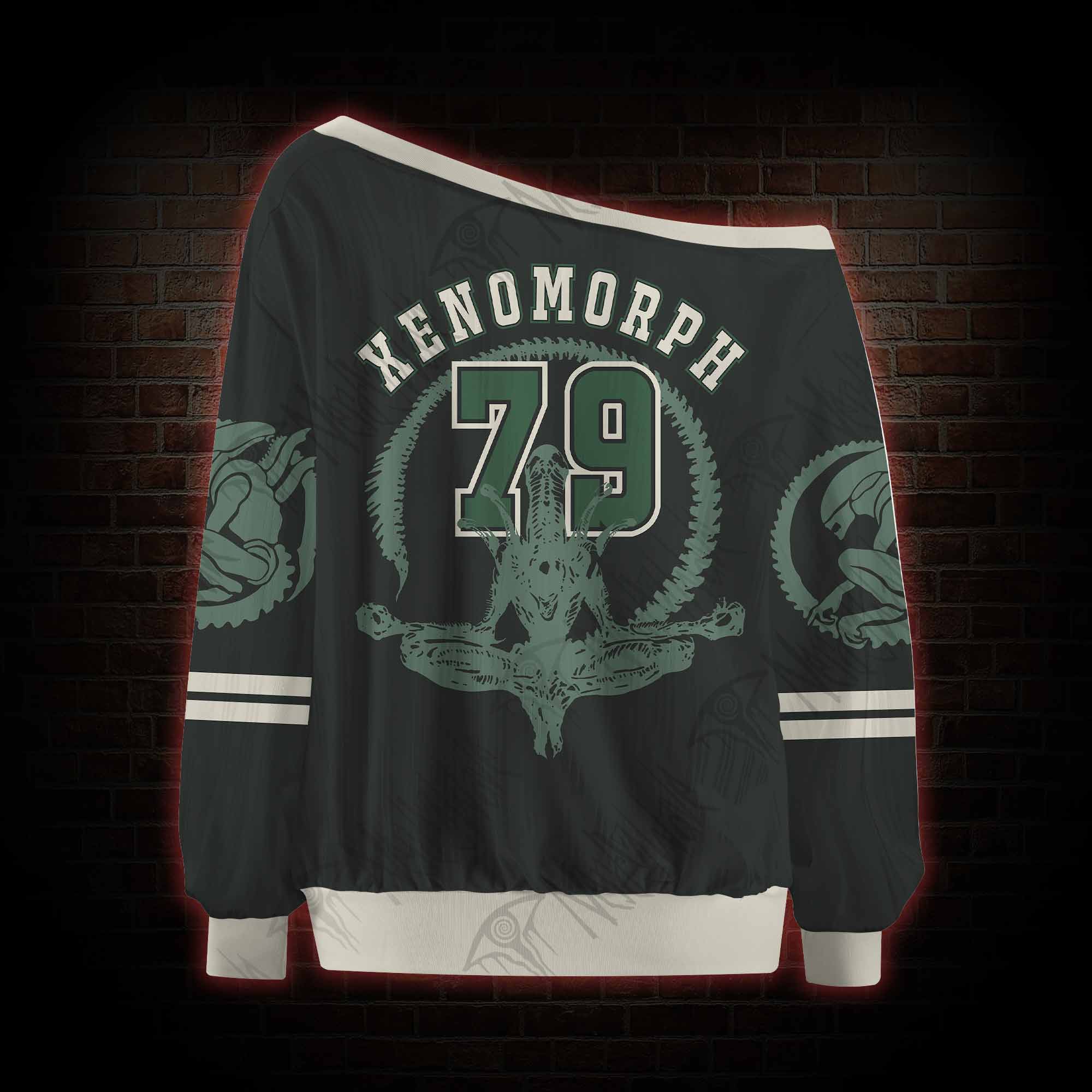 Alien Horror Off Shoulder Jersey