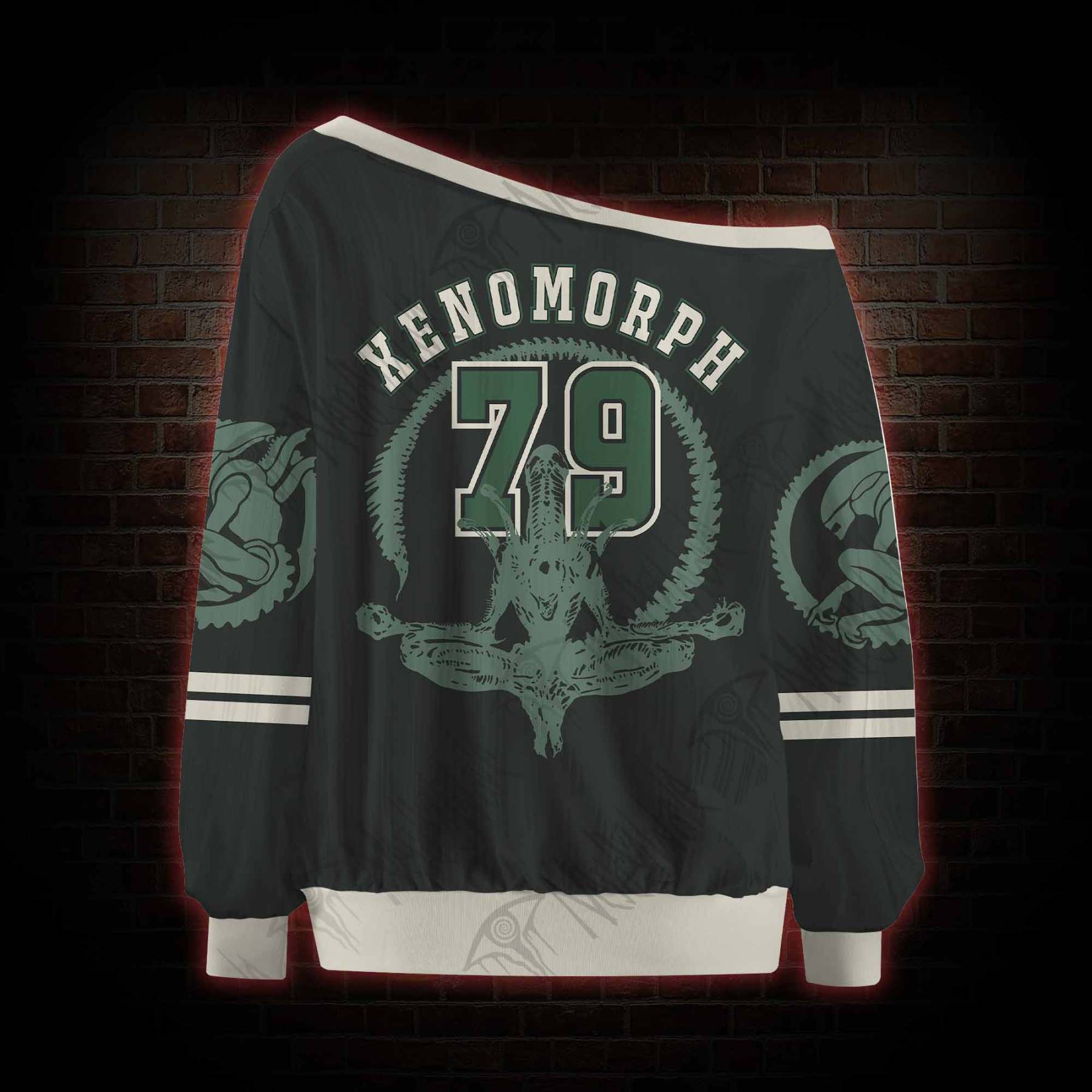 Alien Horror Off Shoulder Jersey